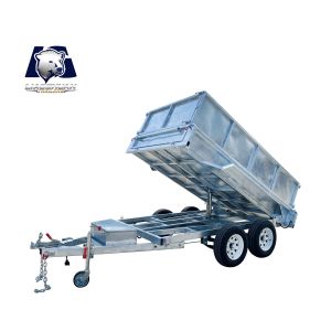  10*5 Double Box Type Trailer Agricultural Self Unloading Tipper Box Trailer Manufactures