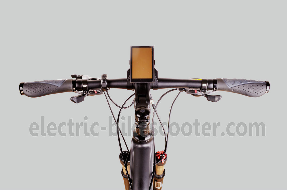 Matt Black Battery Powered Mountain Bike 500W 27 Speed Battery Inside 26.50Kgs Disc Brake