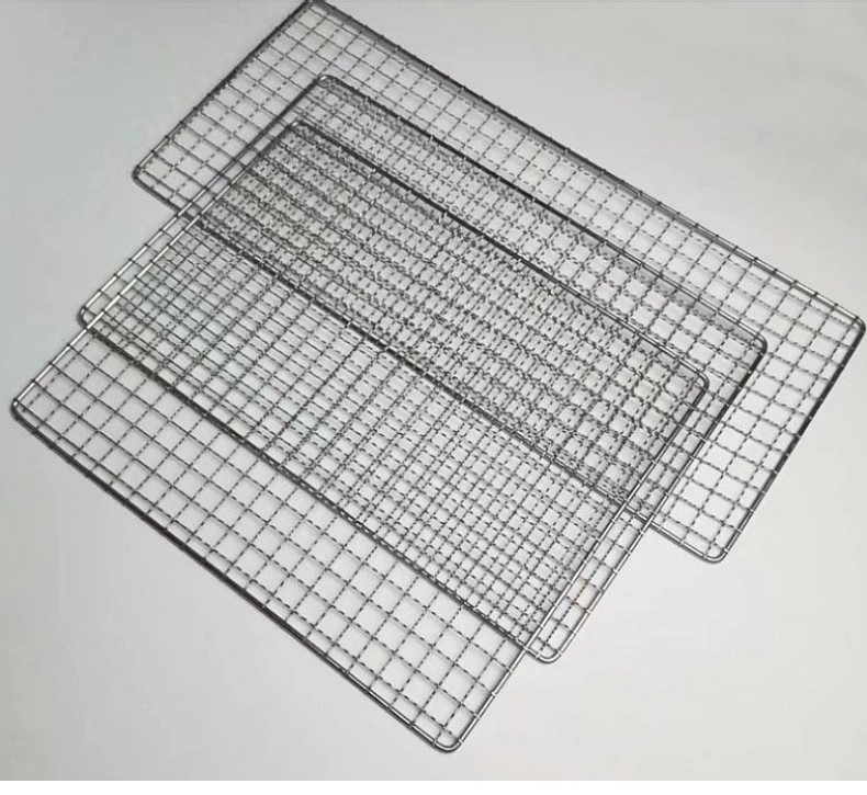 Stainless Steel BBQ Grill Mesh Grilling Meat And Vegetables Barbecue Net Mesh