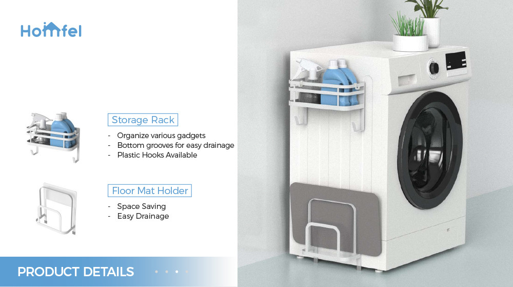 Magnetic Washing Machine Organizer Multifunctional Design for Storage Holders Racks