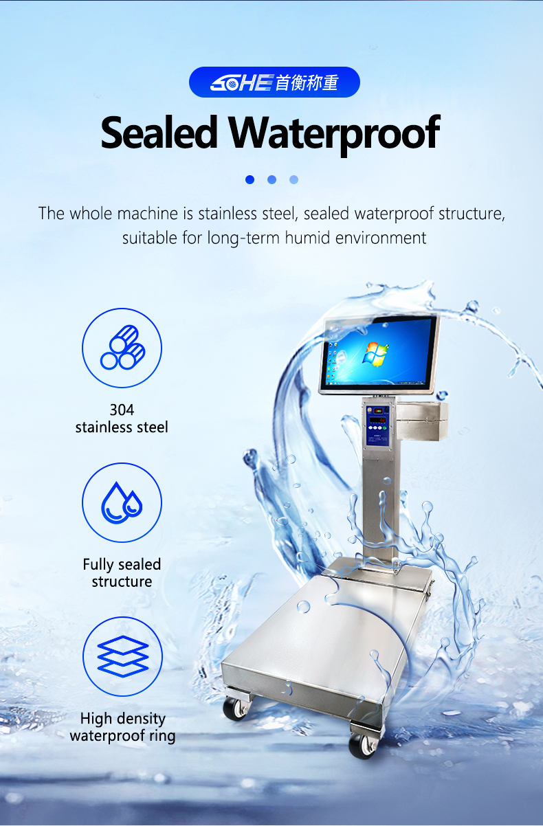 SOHE 40*50cm Full Waterproof Intelligent Scale High Accuracy for Mobile and Windows