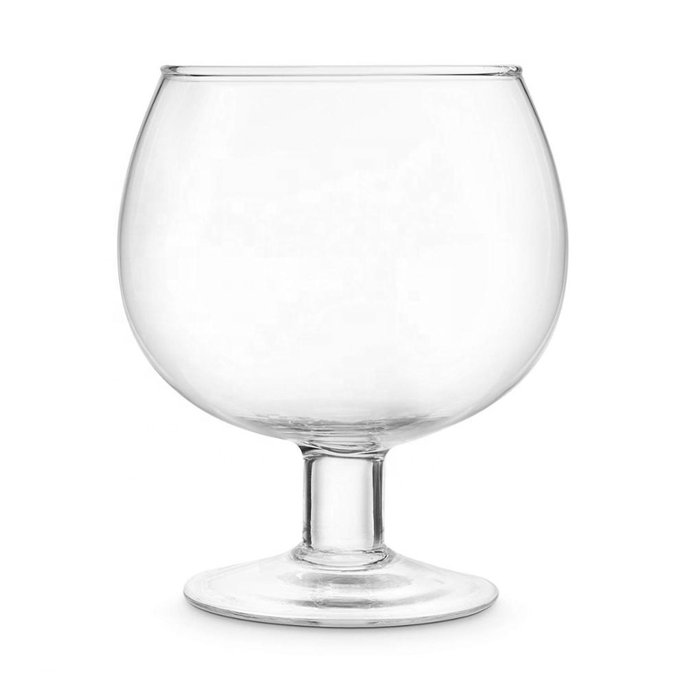 Handblown Giant Crystal Cocktail Glasses With Logo Decal