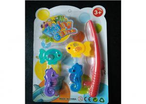 China Kids Magnetic Fishing Game Set With Adorable Sea Horses And Fishing Rod on sale