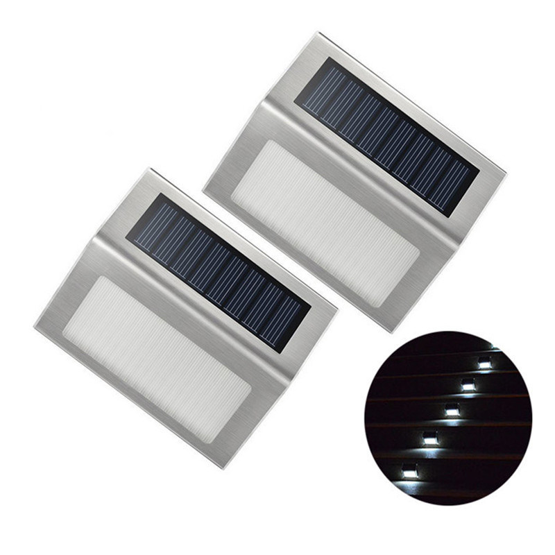 Stainless Steel 3LED Solar Deck Lamp