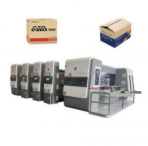 China Lead Edge Feeder 3 Colors Printer Slotter Die Cutter Machine 220V on sale