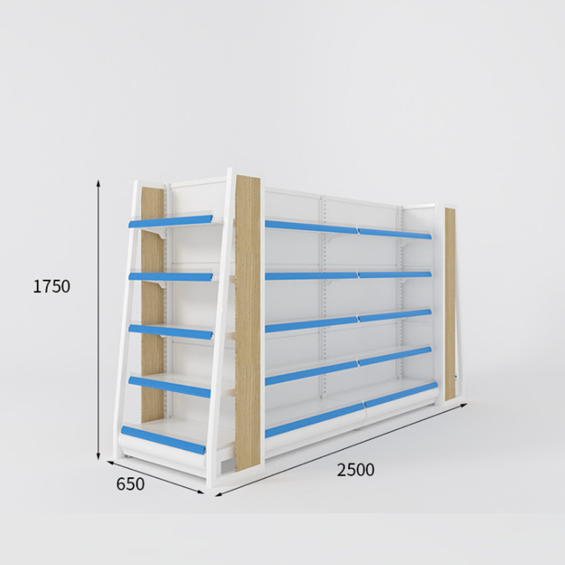 Gondola Medical Store Display Rack Steel Material Powder coating CE Certificate