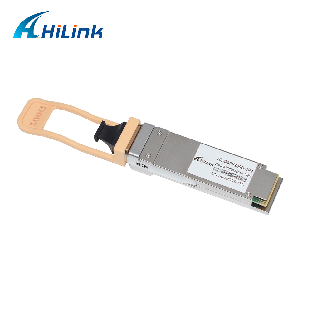 QSFP200G QSFP56 200G SR4 Hot Pluggable Optical Transceiver 70m@OM3 100m@OM4 FEC