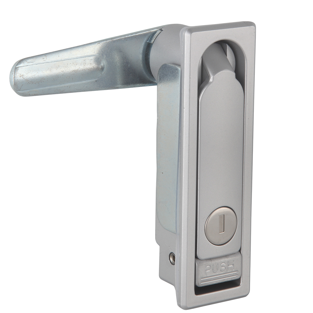 Zinc Alloy Electrical Cabinet Door Lock Silver 3 Point Panel Lock