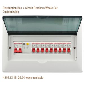 OEM Terminal Electrical Db Box , Plastic Distribution Box With Circuit Breakers