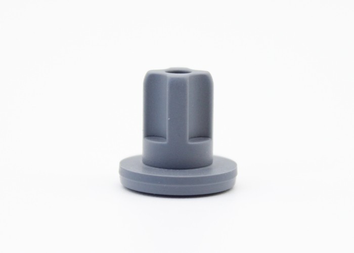 Grey Chlorobutyl Rubber Stopper , Small Rubber Stoppers For Medicinal Glass Vials