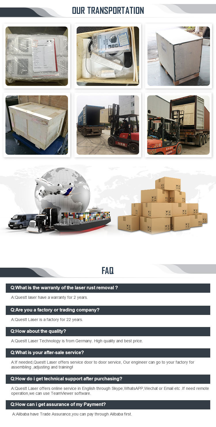 Pulse 200w 300w Suitcase Fiber Laser Cleaning Machine Rust Removal Machine