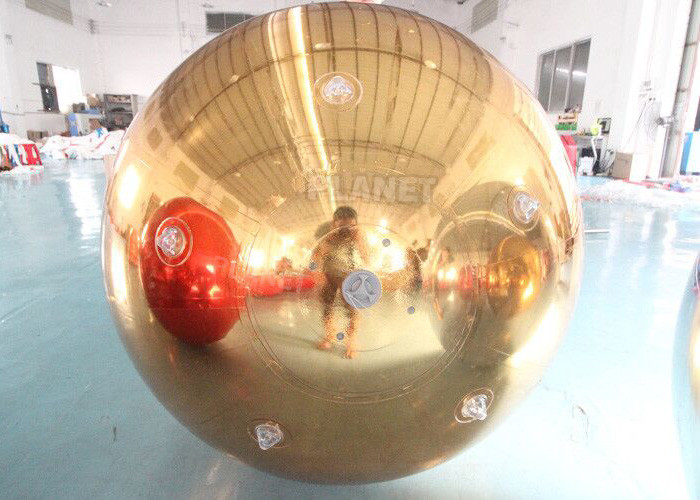 Large PVC Inflatable Reflective Ball Inflatable Sphere Mirror Balloon For Party Event