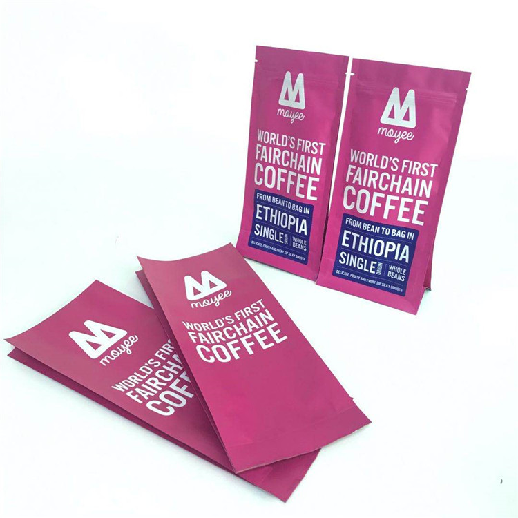 Aluminum Foil Flat Bottom MOPP VMPET Plastic Pouches Packaging