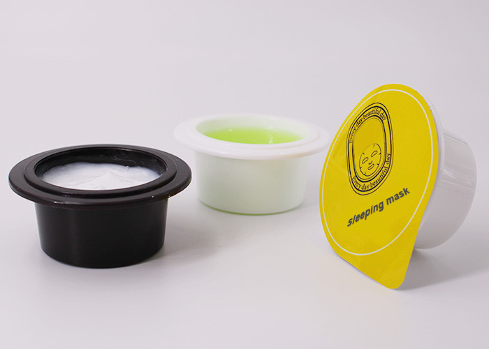 Private Label Printing Mask Pod Container With Aluminum Sealing Film Single Pack For Facial Mud Mask Clay