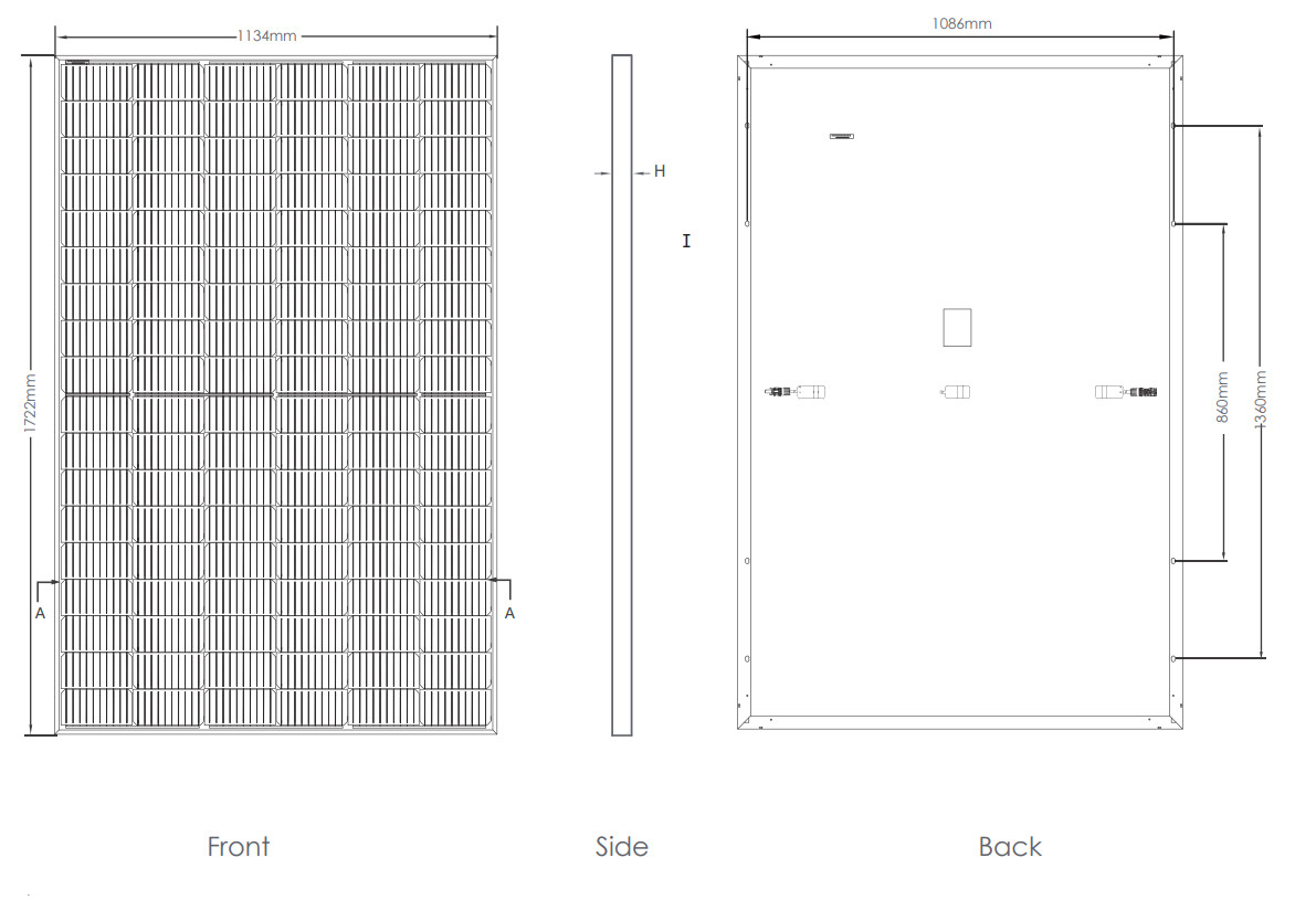 Tiger PRO Mono Perc LONGi PV Modules 395W 400W 405W Solar Panel