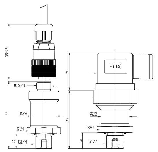 1000bar Pressure Sensor Transducer