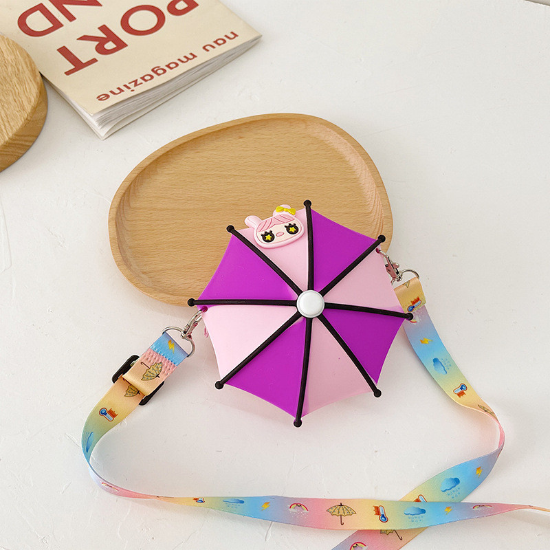 Silicone Pencil Case Makeup Bag Silicone Corssbody Shoulder Purse Bag Cartoon Kids Purse Children'S Handbag Shoulder Bag