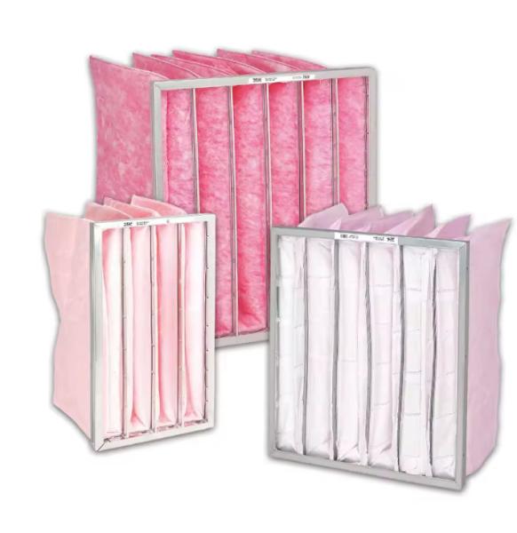 HVAC Bag Filtration Air System Dust Collector Fiberglass Air Purifier Pocket