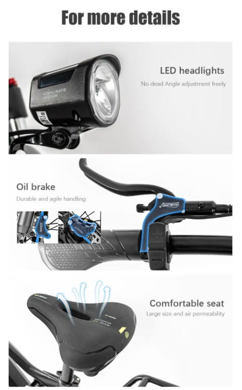 27 / 29 Inch Electric Mountain Bike With 750W Motor 48V 17Ah Lithium Battery