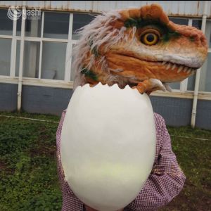 Silicone Dinosaur Egg Puppet Interactive Customized For Party