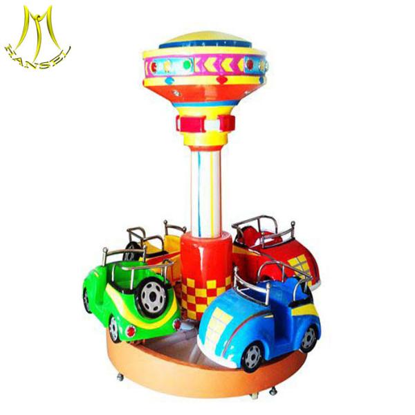 Hansel Amusement park outdoor musical carousel rides 3 seats mini kids carousel