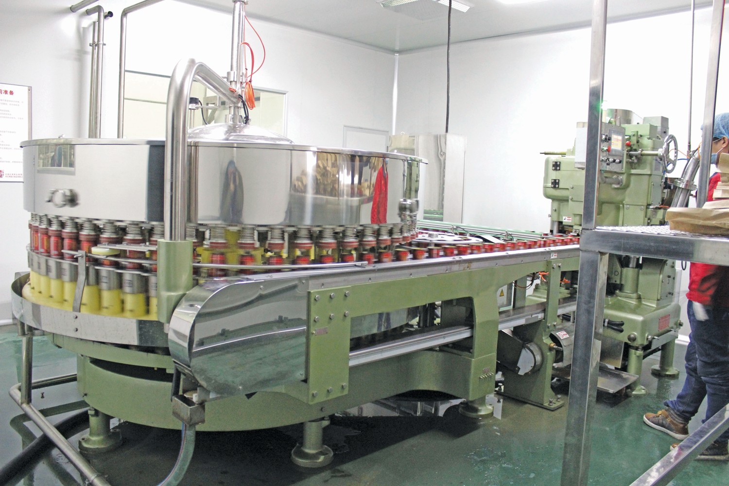 12000BPH 330ml Automatic Rotary Beverage Can Filling Machine