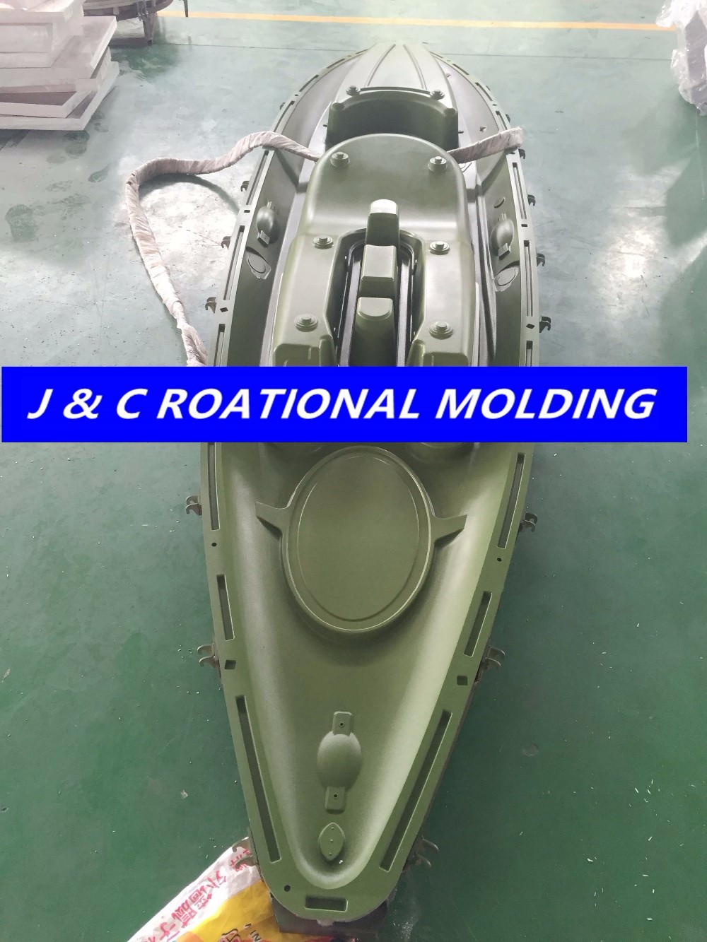 Roto Molded Plastic Kayak Aluminum Rotational Mold , LLDPE Roto Molded Dinghy