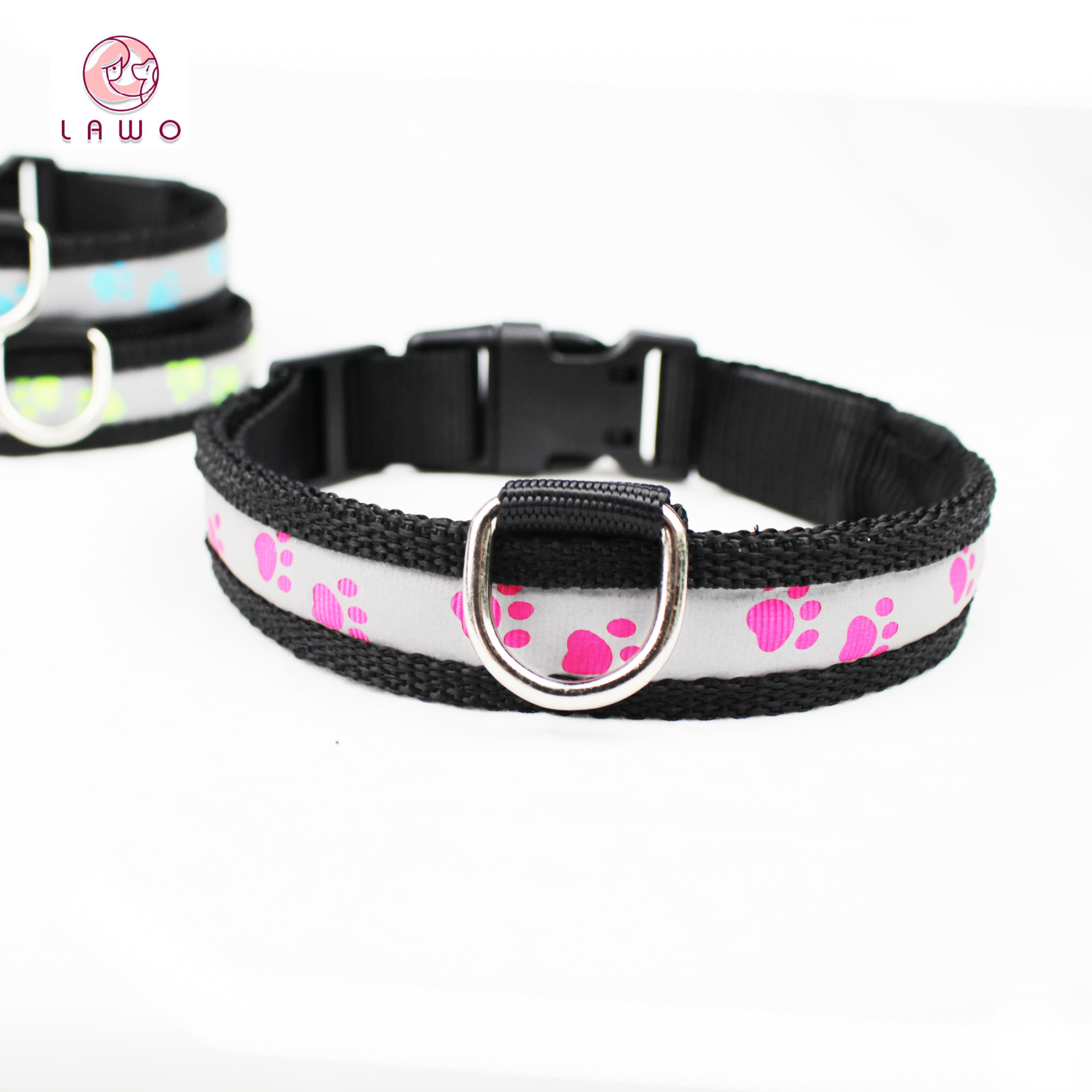 C903 Wholesale Factory Christmas Flashing Lights Usb Rechargeable Light Up Led Dog collars