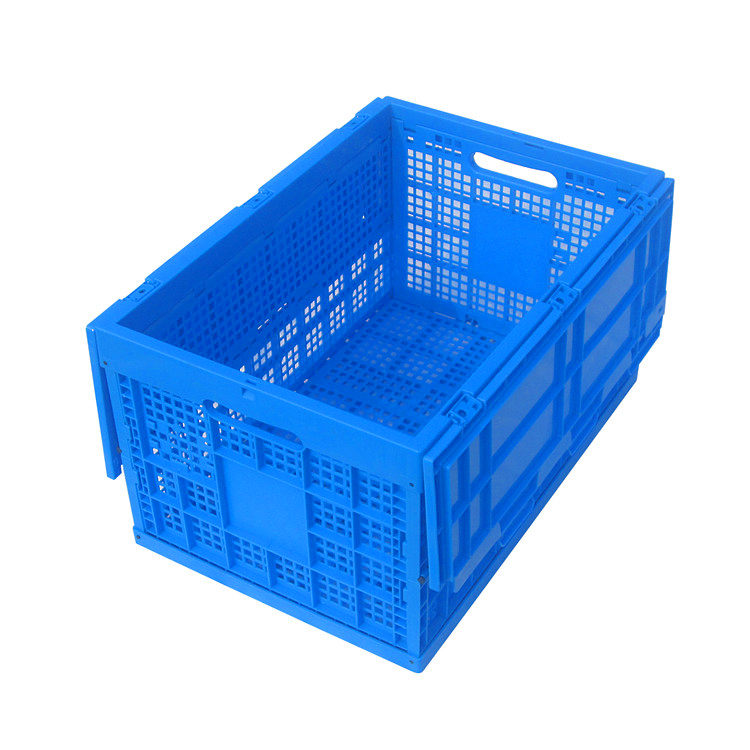 Bulk Totes Plastic Crate Reusable Collapsible Crate Plastic Container Compact When Folded Crate for Convenient Storage