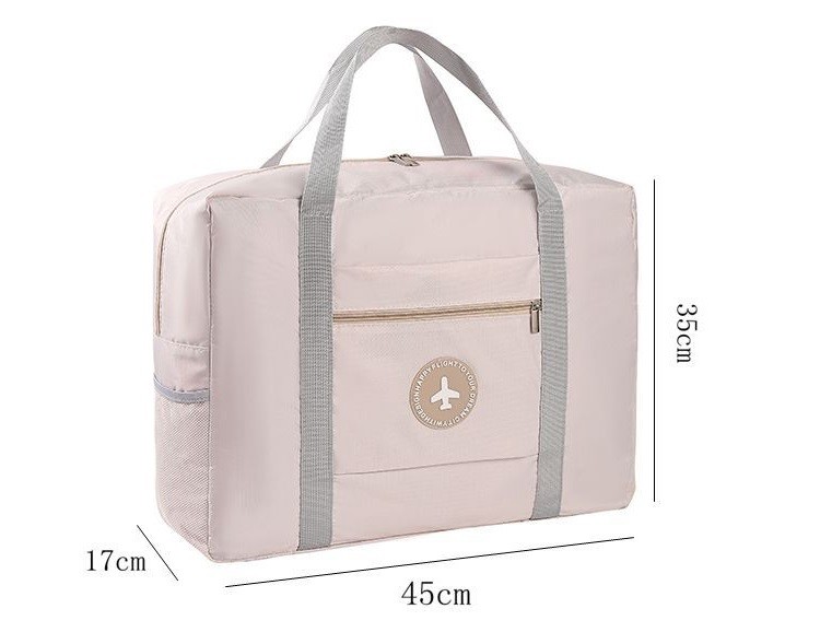 Purple Trolley Luggage Cosmetic Case Pouch With Dividers Compartments