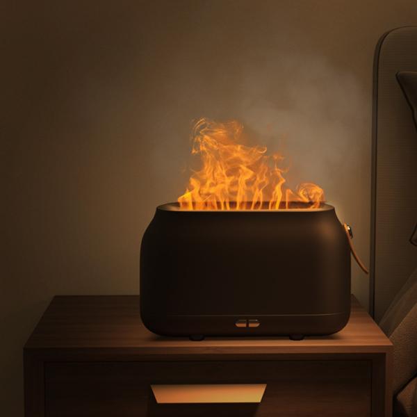 Dropshipping Humificador Rgb Light 180Ml Christmas Humidifier Ultrasonic Flame