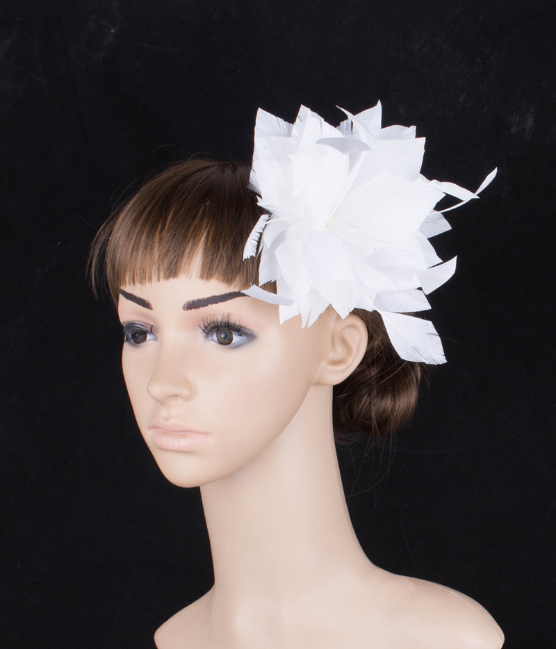 Chic Sinamay Base and Feather Fascinator Hat for Event Party Supplies