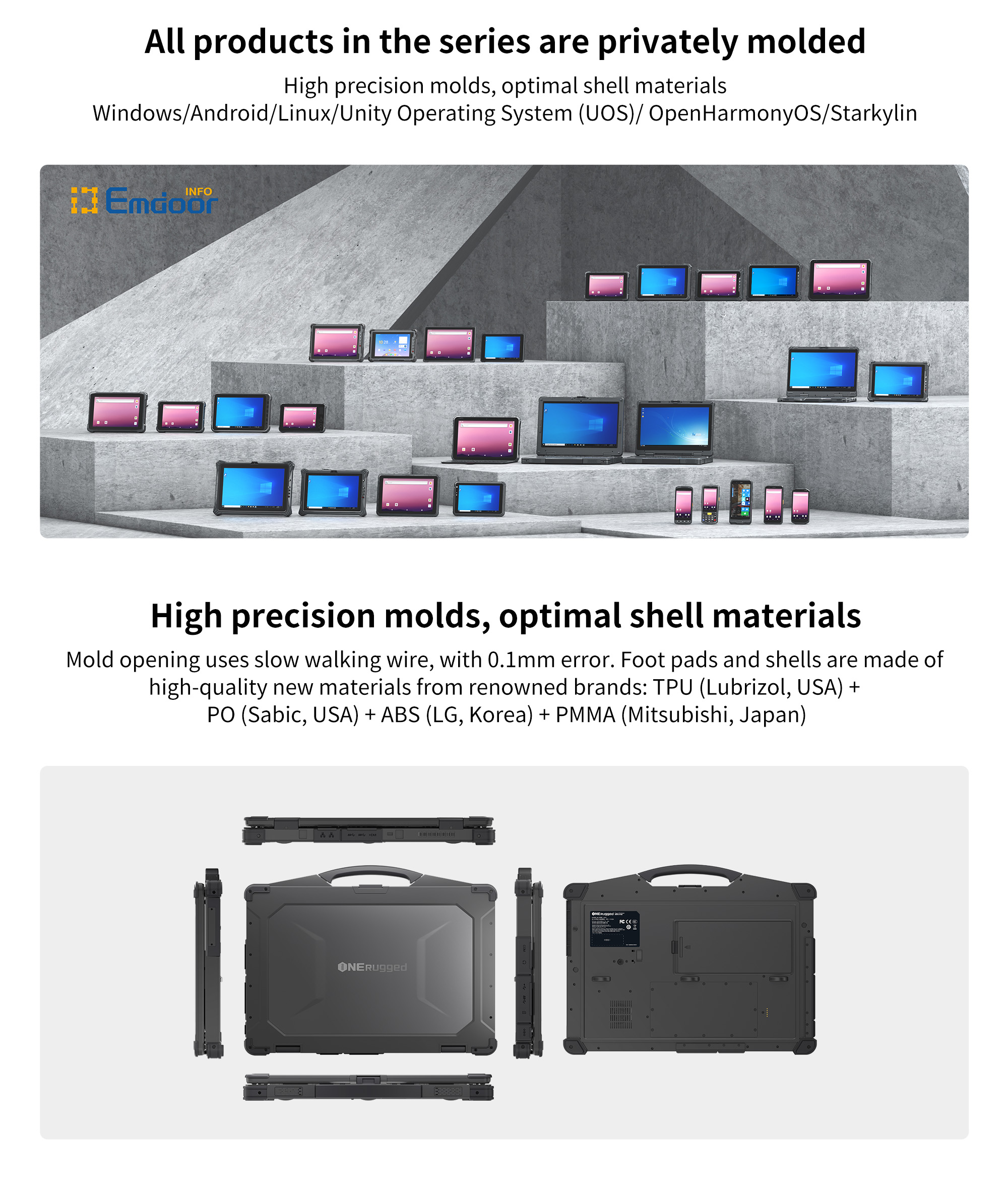 13 Inch Rugged Laptop with Waterproof Design Backlit Keyboard and Fingerprint Recognition