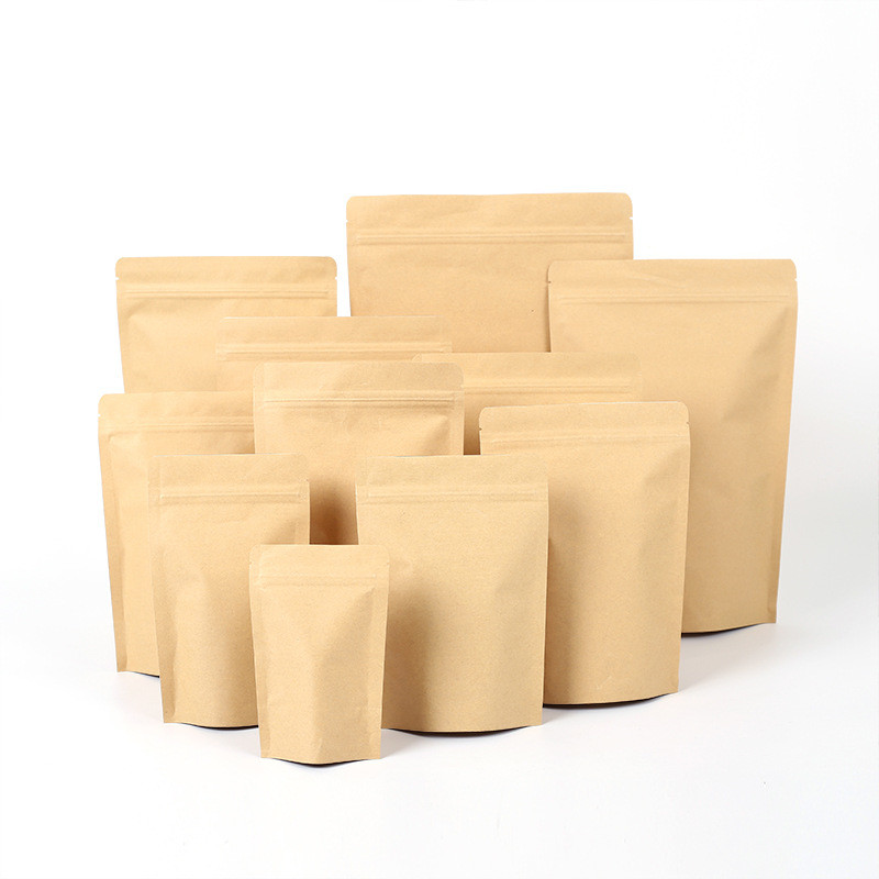 Kraft Paper k Bag Aluminum Plated Food Plastic Packaging Sealed Bag Printing