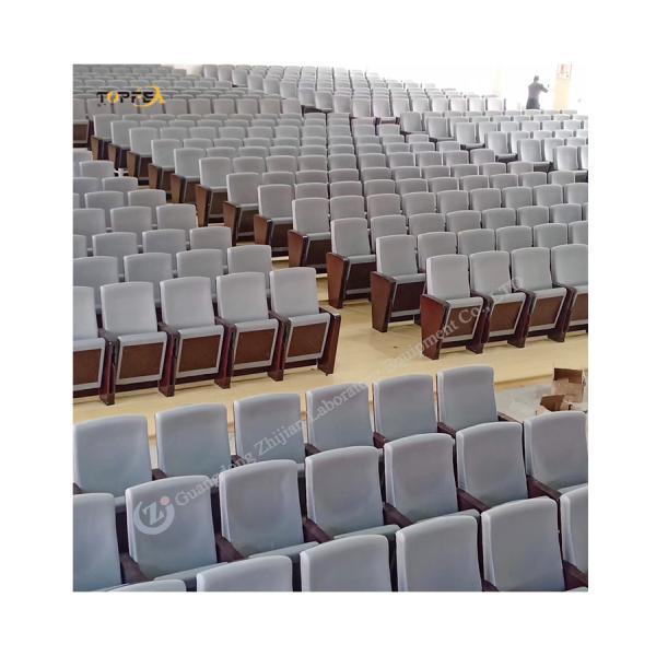 Steel Frame Black Cinema Auditorium Chair With Sleek Design Armrests And Heavy