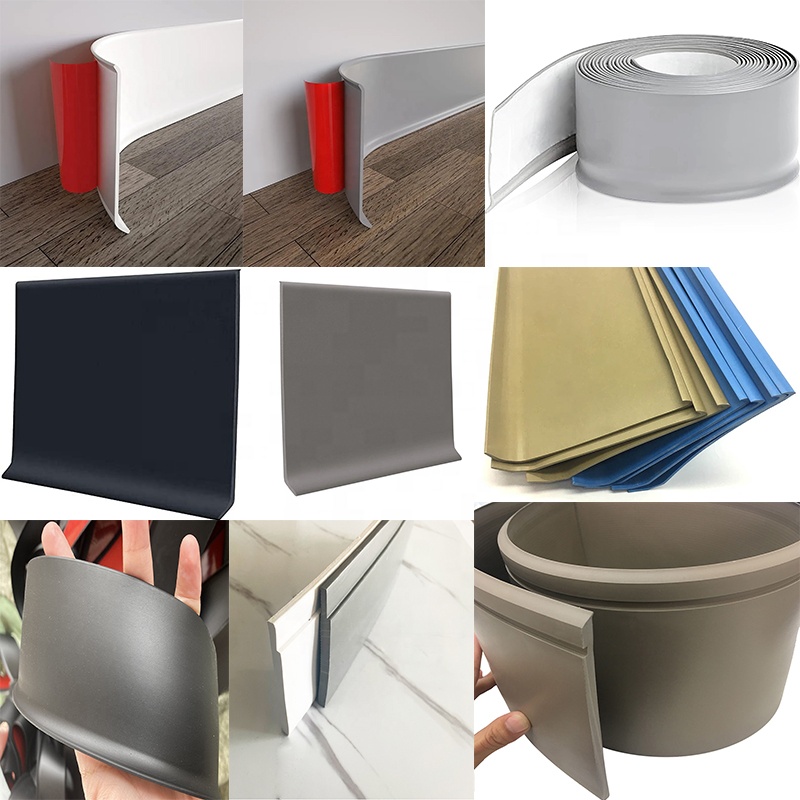 Eco-friendly Rubber Skirting Board Vinyl Baseboard 30% Deposit 70% Balance Payment Term