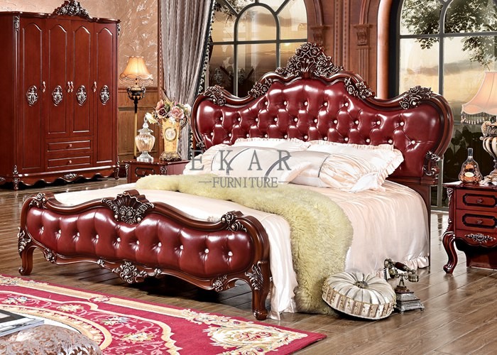 Classical European Style furniture King Size bed