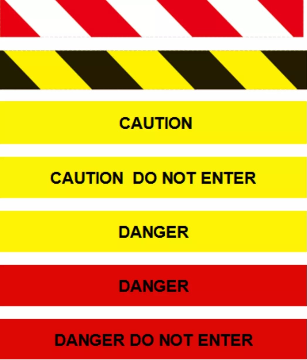 Caution PE Warning Tape Red White Road Blocking Barricade Plastic Barrier Tape