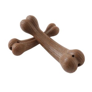 Safe Bone shape Natural Rubber Pet Chew Toys Non Toxic