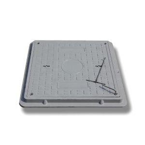Square Fiber Glass Composite Resin BMC / SMC / FRP Manhole Cover