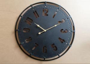  Home Decor Black Round Hollow Carved Wall Clock Manufactures