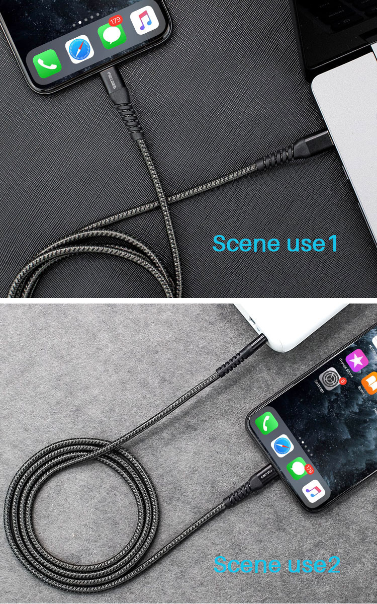 MFI 6Ft Type C To Lightning Cable Nylon Braded For Apple IPhone IPad MacBook
