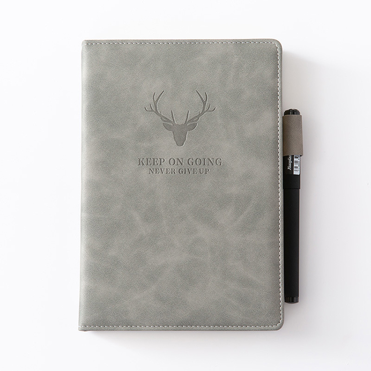 Thickening A5 PU Leather Diary Notepad with Customized Hardcover Planner Journal Notebook