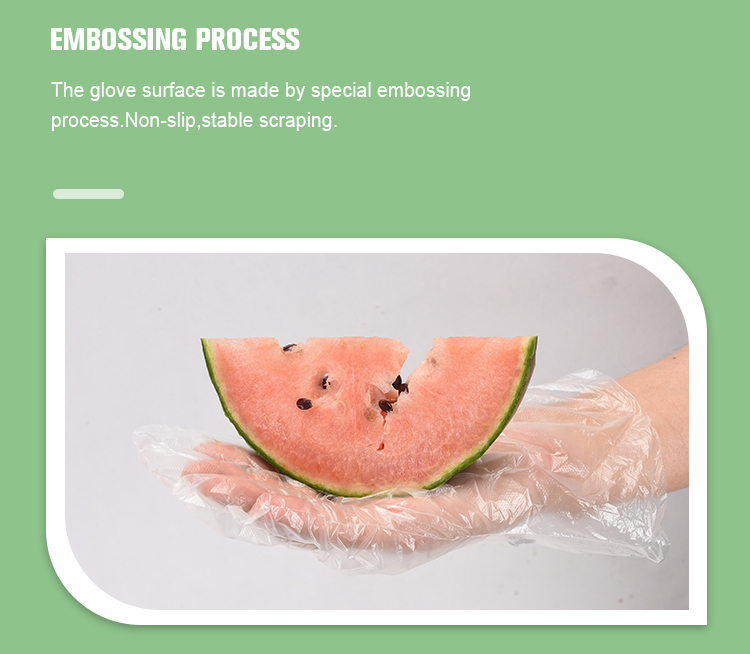 Thick HDPE Clear Plastic Polythene Disposable Food Service Gloves Kitchen Waterproof Household