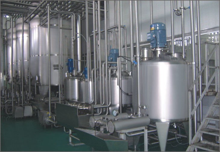Full Automatic Soft Drink Production Line Milk Processing Plant Machinery