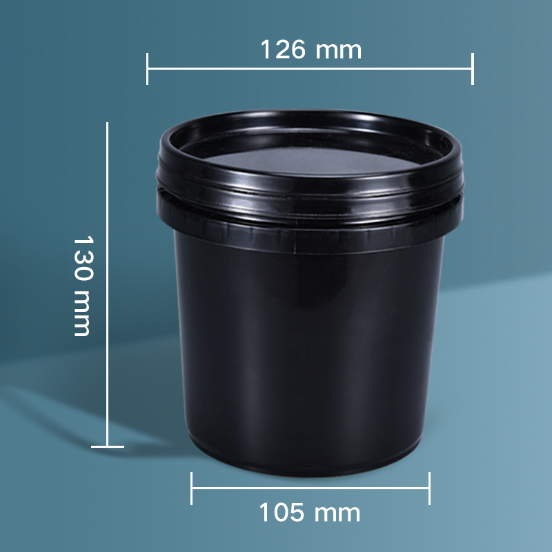 Portable 1 Liter PP Plastic Container Bucket With Lids And Handle For Sauce Pigments Storage