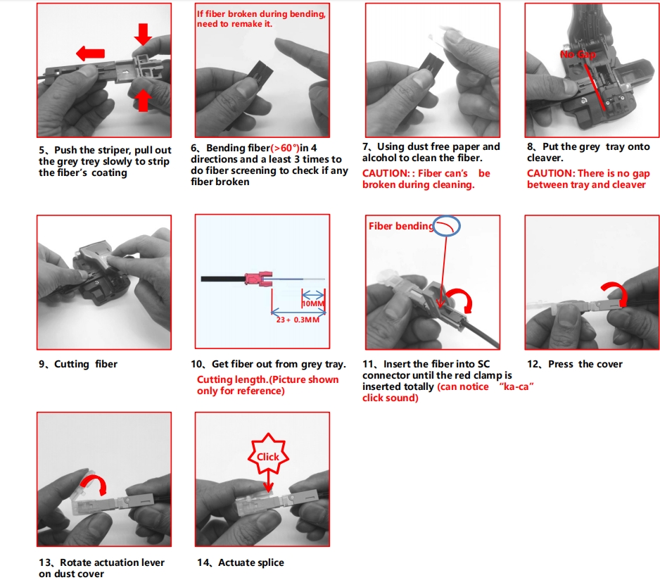 Length ≤52.25mm Fast Connector The Essential Component for FTTH Cable Connection