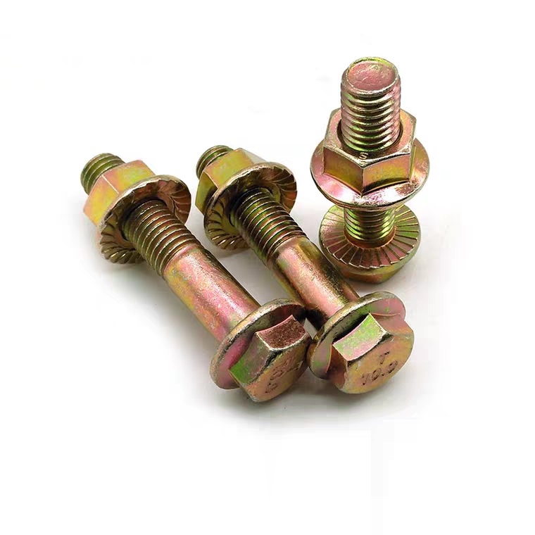 M19 M20 M21 Flange Bolt Grade 10.9/12.9 DIN6921 in Plain Finish for Secure Fastening