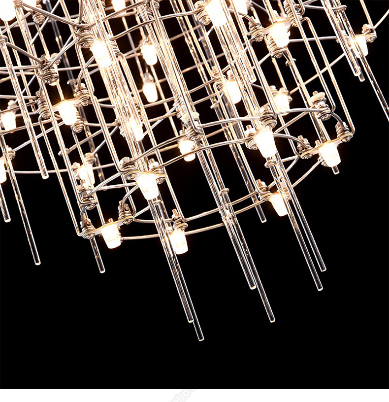 Modern Decoration Crystal Chandelier for Living Room Room Decor Stainless Steel Chandelier(WH-MI-447)