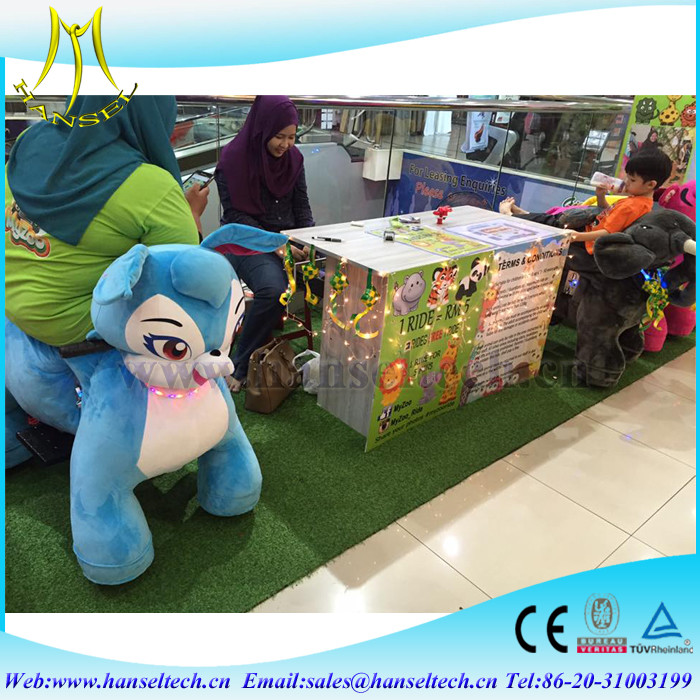 Hansel park rides wholesale amusement coin operated with dragon and walking children rides for shopping mall